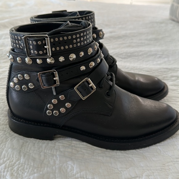 Saint Laurent Paris Moto boots. 37 1/2. Excellent condition - Picture 2 of 10
